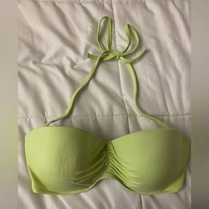 Victoria Secret Strapless Bikini Top Lime Green 34DD